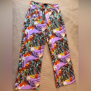 Nooworks Colorful Abstract Pants, Medium, Like New! Made in USA